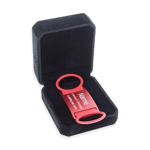 BullyBillows ID Collar Attachment Tag (8 Colour Choices) Red LARGE