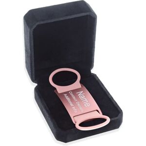 BullyBillows ID Collar Attachment Tag (8 Colour Choices) Salmon Pink MEDIUM