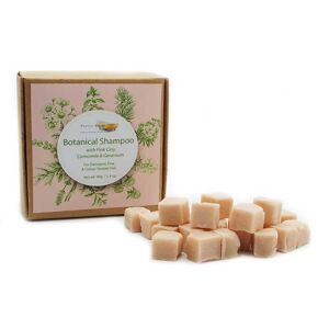 Funky Soap Botanical Shampoo Cubes With Pink Clay & Geranium - Damaged & Fine Hair