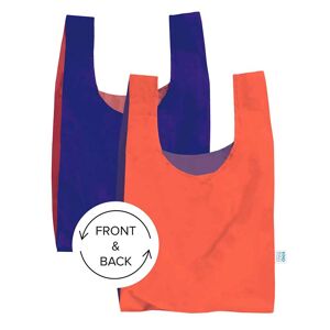 Kind Bag Bicolour Peach & Blue Reusable Shopping Bag Made From 100% Recycled Plastic Bottles
