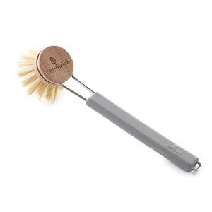 Ecoliving Dish Brush With Silicone Handle & Replaceable Brush Head - Grey