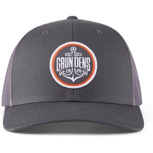 Grundens Logo Anchor Trucker Hat - Charcoal Grundens Logo Anchor Trucker Hat - Charcoal