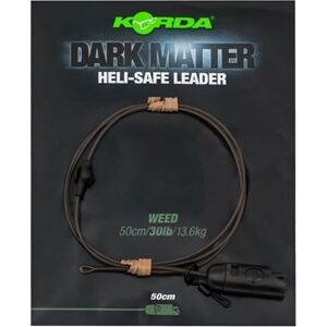 Korda Dark Matter Leader Heli-Safe - Weed 30lb 50cm