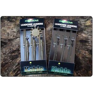 Korda Kable Leadcore Leaders - Heli Gravel Brown 1m Korda Kable Leadcore Leaders - Heli Gravel Brown 1m