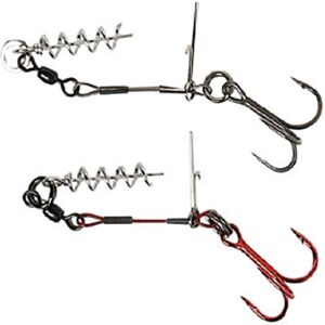 Savage Gear Carbon49 Corkscrew Stinger Rig - #3/0 39kg/86lb 2 pcs Savage Gear Carbon49 Corkscrew Stinger Rig - #3/0 39kg/86lb 2 pcs