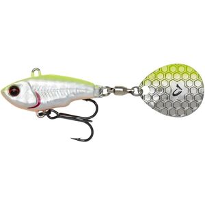 Savage Gear Fat Tail Spin Lure 8cm 24g Sinking - Lemon Back Flash Savage Gear Fat Tail Spin Lure 8cm 24g Sinking - Lemon Back Flash