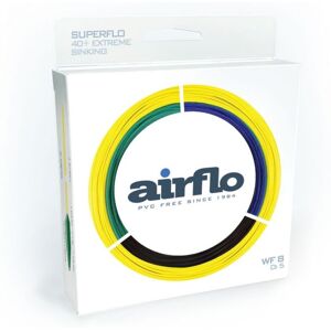Airflo Superflo 40+ Extreme Sinking Fly Line - WF8 DI 3 Green/Yellow Airflo Superflo 40+ Extreme Sinking Fly Line - WF8 DI 3 Green/Yellow