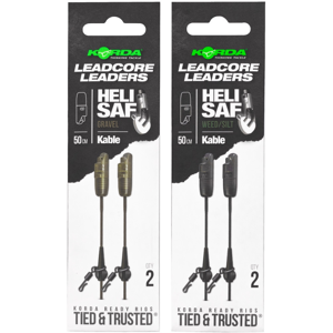 Korda Kable Leadcore Leader Heli Safe - Weed 50cm Korda Kable Leadcore Leader Heli Safe - Weed 50cm