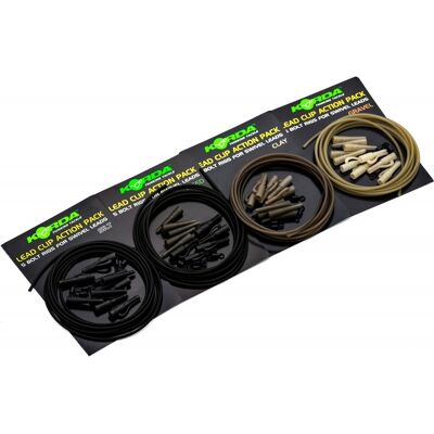 Korda Lead Clip Action Pack - Clay Korda Lead Clip Action Pack - Clay