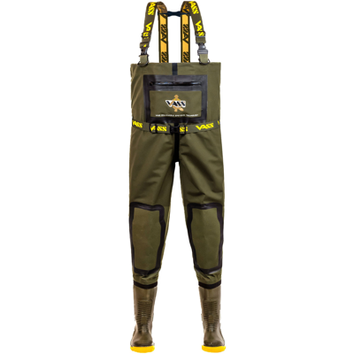 Vass Breathable Chest Waders Khaki - 44 UK10 Vass Breathable Chest Waders Khaki - 44 UK10