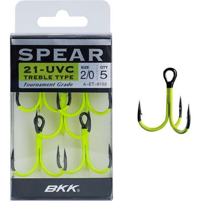 BKK Spear 21 UVC Yellow Coated Fishing Hooks - Deep Water Speciality BKK Spear 21 UVC Yellow Coated Fishing Hooks - Deep Water Speciality