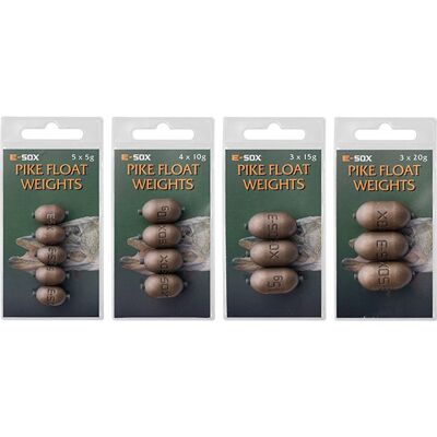 Drennan E-Sox Pike Float Weights - 15g Qty 3 Drennan E-Sox Pike Float Weights - 15g Qty 3