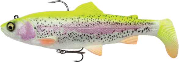 Savage Gear 4D Rattle Shad Trout Sinking Lure - Lemon Trout 17cm 80g
