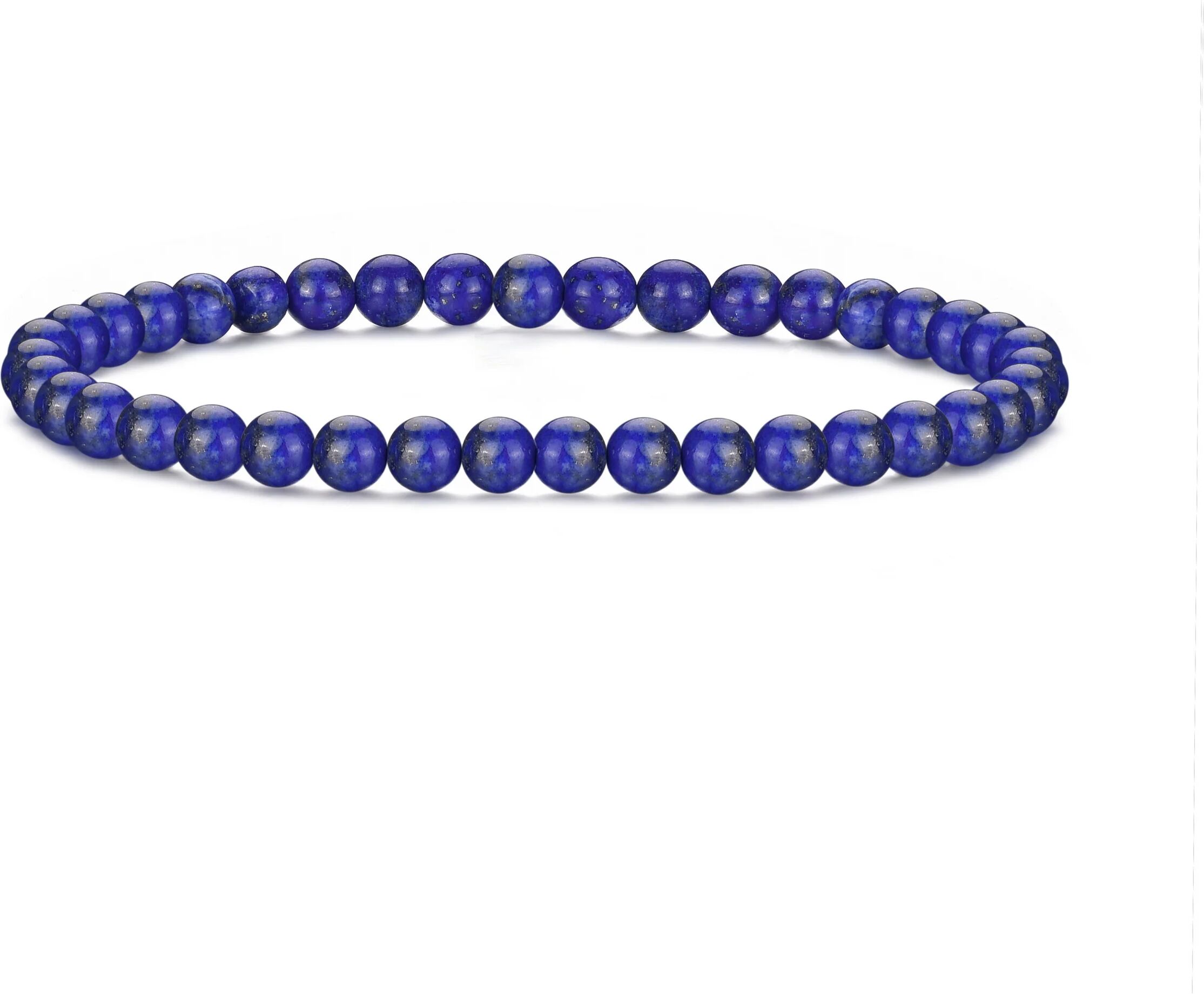 Philip Jones Jewellery Lapis Mini Beaded Gemstone Stretch Bracelet