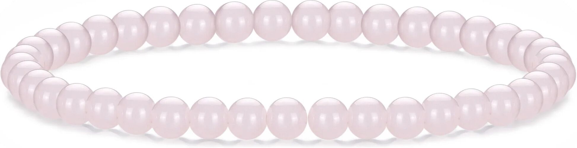 Philip Jones Jewellery Rose Quartz Mini Beaded Gemstone Stretch Bracelet