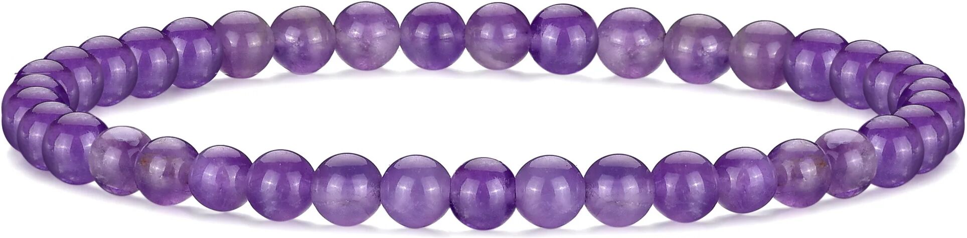 Philip Jones Jewellery Amethyst Mini Beaded Gemstone Stretch Bracelet