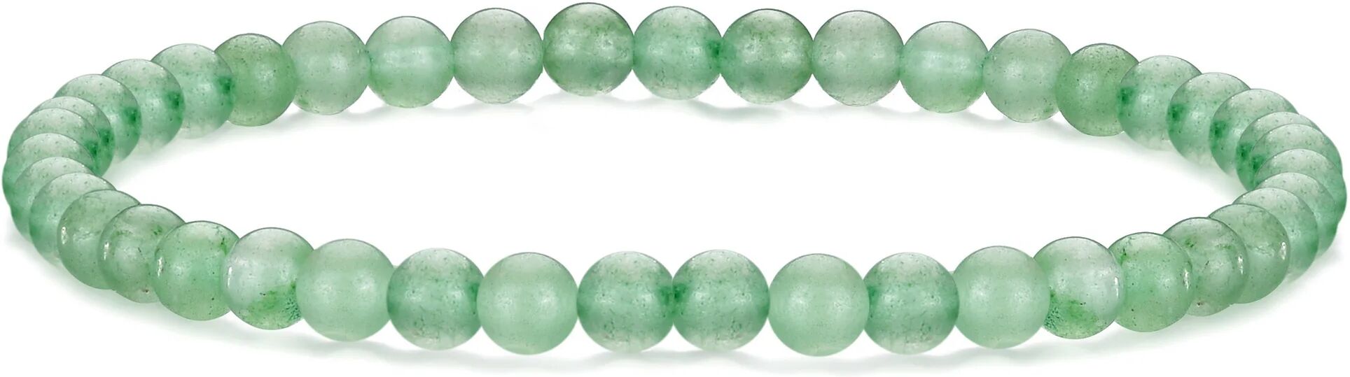 Philip Jones Jewellery Green Aventurine Mini Beaded Gemstone Stretch Bracelet