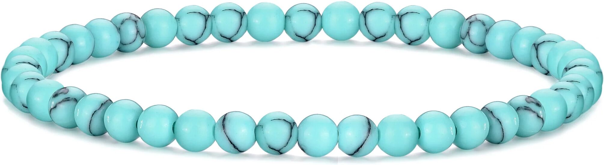 Philip Jones Jewellery Synthetic Turquoise Mini Beaded Gemstone Stretch Bracelet