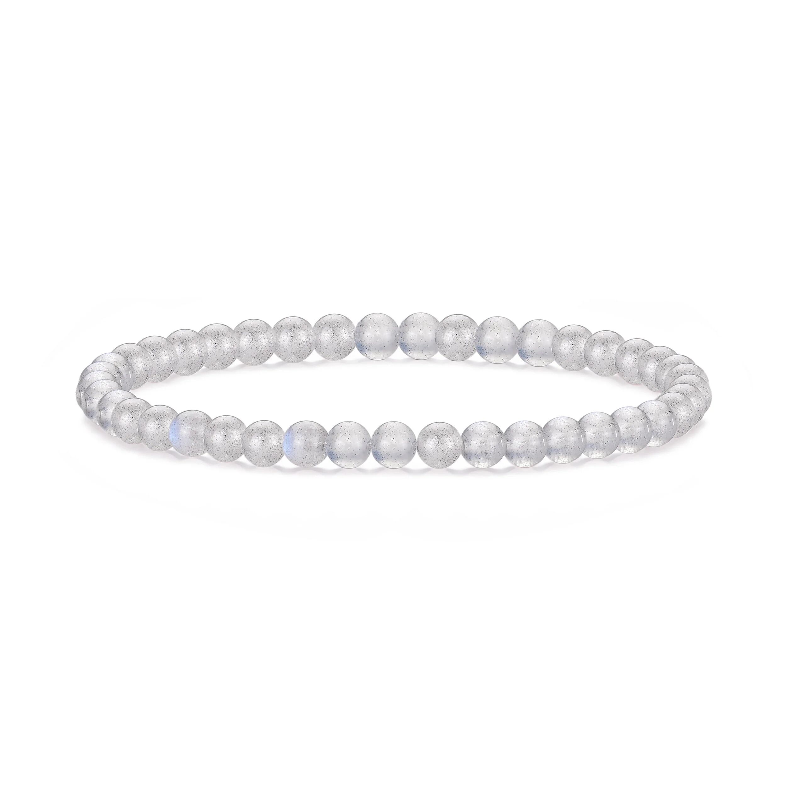 Philip Jones Jewellery Moonstone Mini Beaded Gemstone Stretch Bracelet