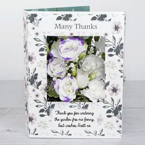 www.flowercard.co.uk Thank You Flowers with Spray Carnations, Lisianthus, Gypsophila, Pittosporum and Chico Leaf