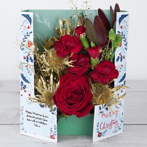 www.flowercard.co.uk Festive Rose (Festive Rose)