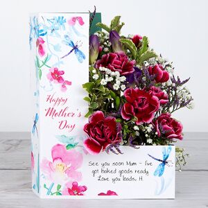 www.flowercard.co.uk Mother's Day Flowers with Lilac Freesias, Spray Carnations, Limonium, Pittosporum and Gypsophila