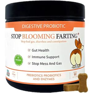 Pets Calm Down Probiotic dog treats for gas, mess, immunity, digestive health (natural herbal)