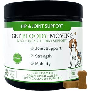 Pets Calm Down Hip & joint dog treats for age, mobility, strength, joints (natural herbal)