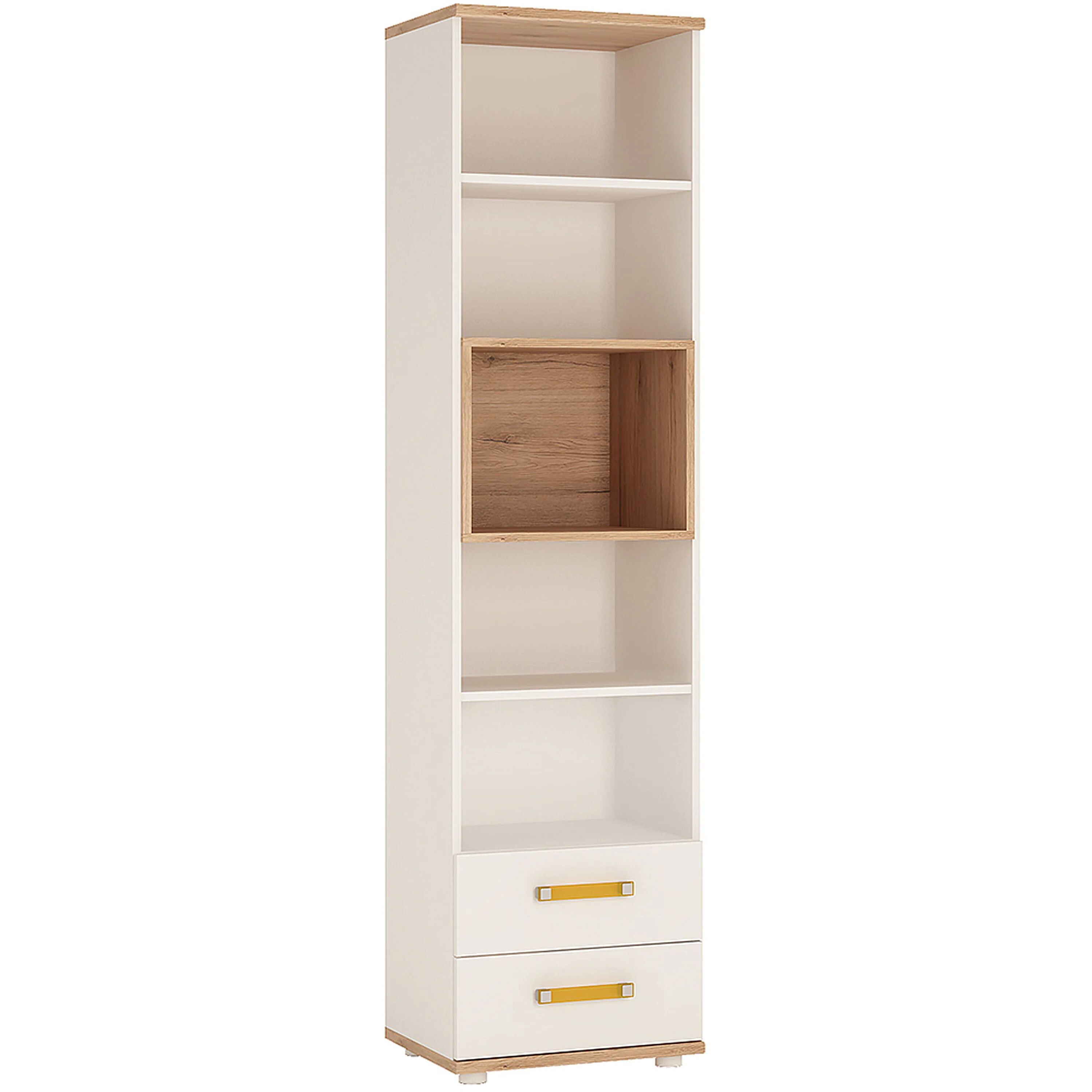 Furniture To Go 4KIDS Tall 2 Drawer Bookcase - Available In 4 Colours