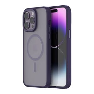Qdos HYBRID SOFT + SNAP for iPhone 14 Pro Max - Clear / Deep Purple
