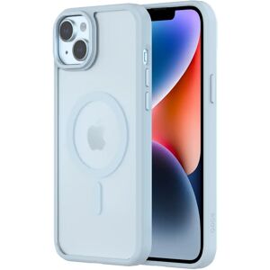 Qdos HYBRID SOFT + SNAP for iPhone 15 Plus - Clear / Blue