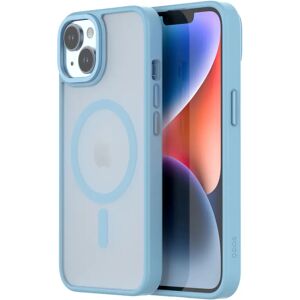 Qdos HYBRID SOFT + SNAP for iPhone 14/13 - Clear / Baby Blue