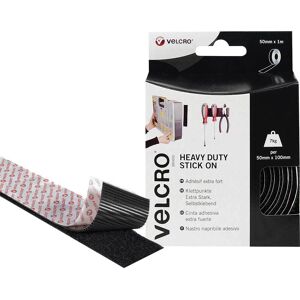 DeWalt Velcro Heavy Duty Stick On Tape Black 50mm 1m Pack of 1