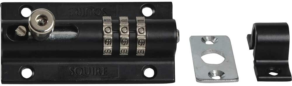 DeWalt Henry Squire 3 Wheel Recodeable Combination Bolt Lock Black