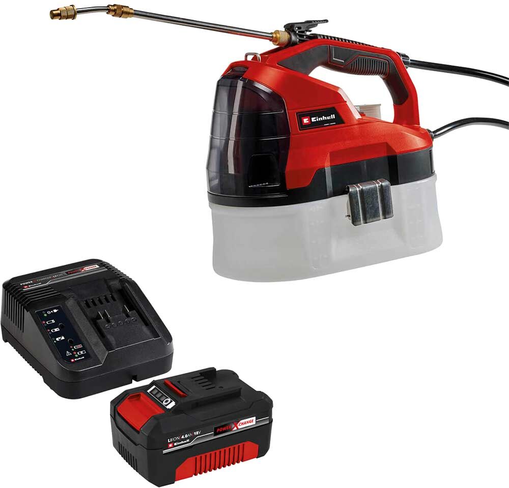 DeWalt Einhell GE-WS 18/35 18v Cordless Weed Sprayer 3.8L 1 x 4ah Li-ion Battery Charger