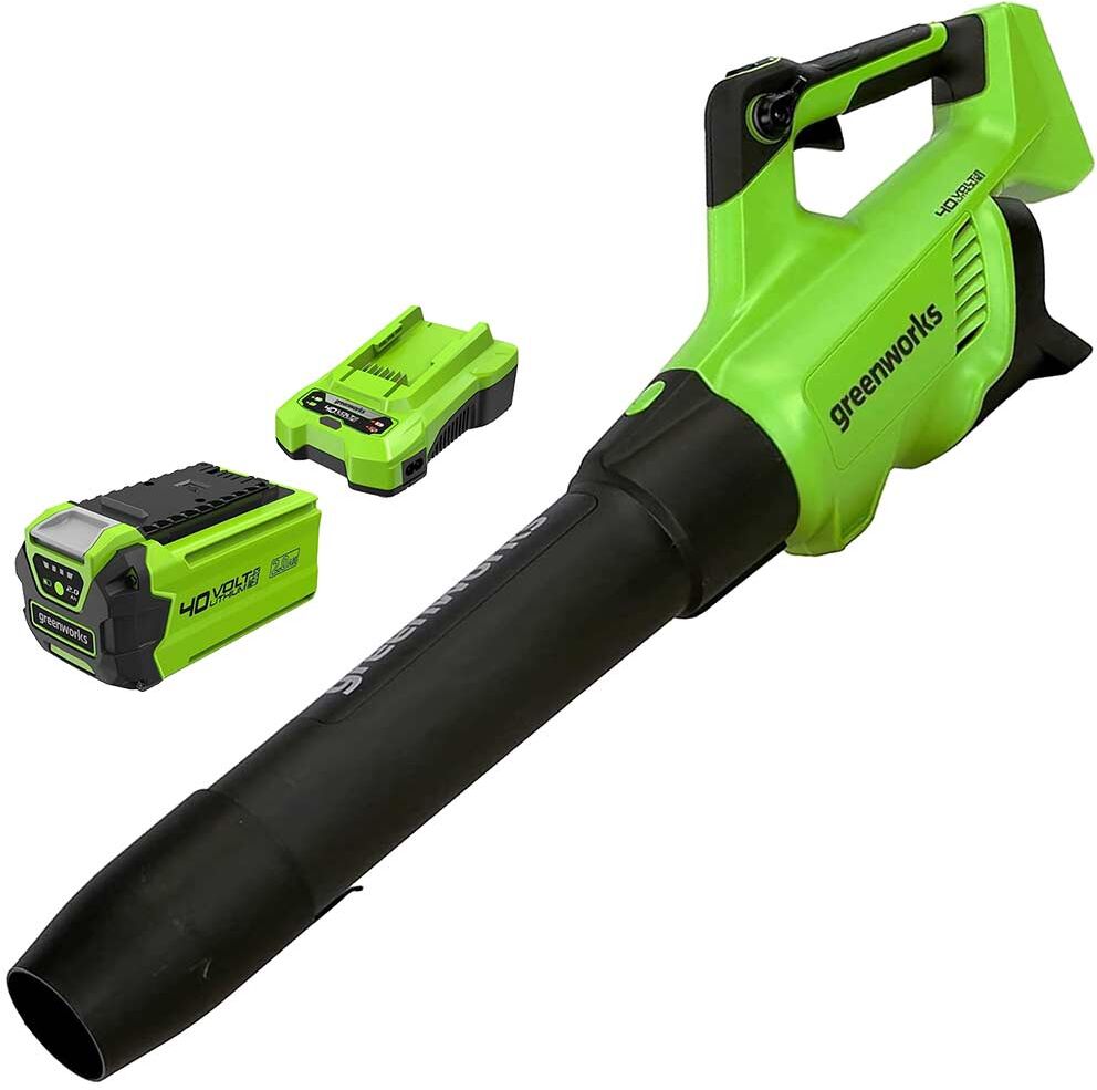 DeWalt Greenworks GD40ABII 40v Cordless Axial Leaf Blower 1 x 2ah Li-ion Battery Charger
