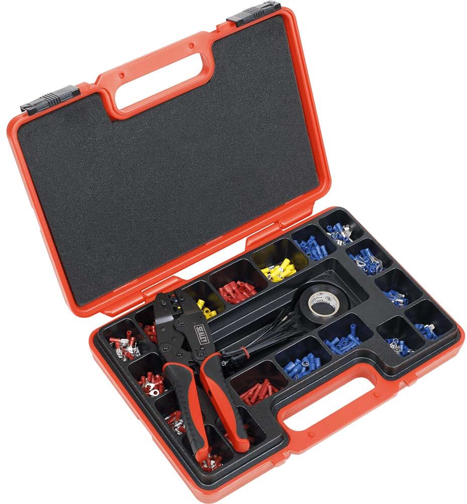 DeWalt Sealey AK386 Ratchet Crimping Tool Kit