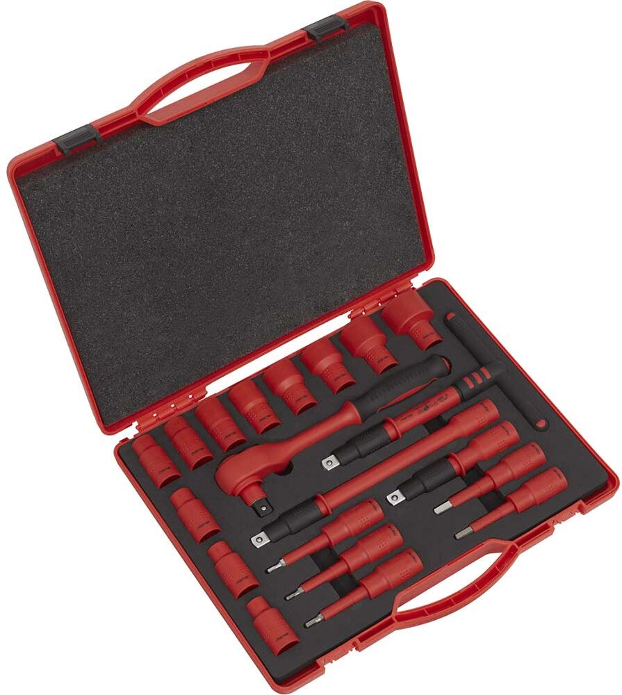 DeWalt Sealey 20 Piece 1/2" Drive VDE Insulated Socket Set Metric 1/2"