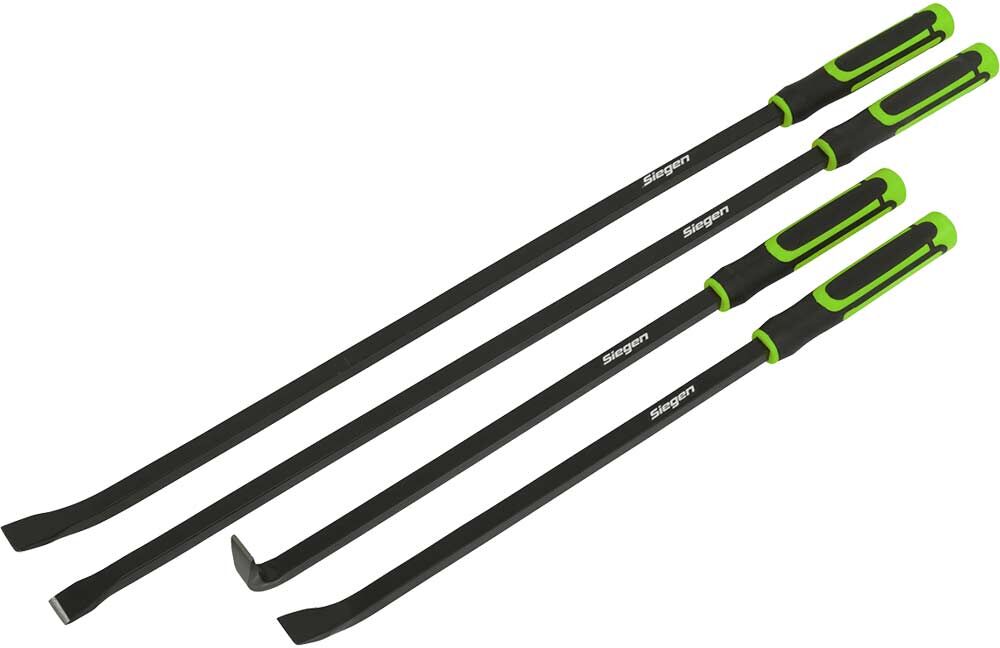 DeWalt Siegen 4 Piece Heavy Duty Pry Bar Set in Tool Roll