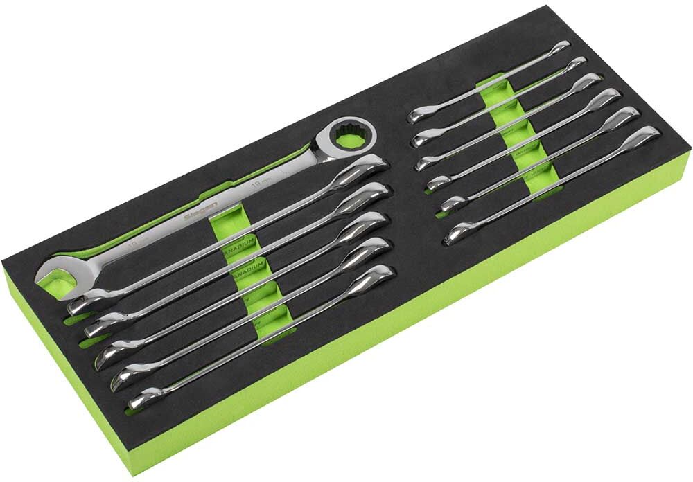 DeWalt Siegen S0634 12 Piece Combination Ratcheting Spanner Set Metric
