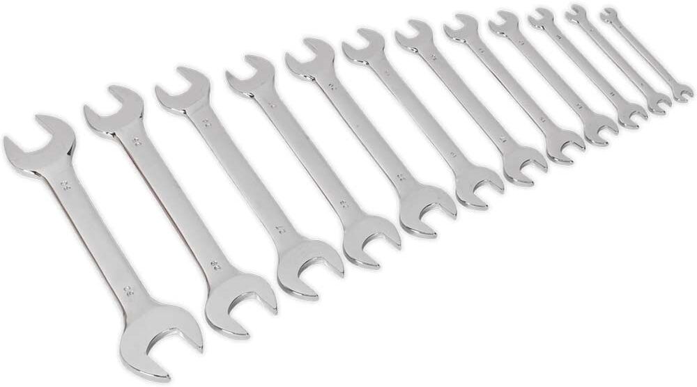 DeWalt Siegen 12 Piece Double Open End Spanner Set Metric
