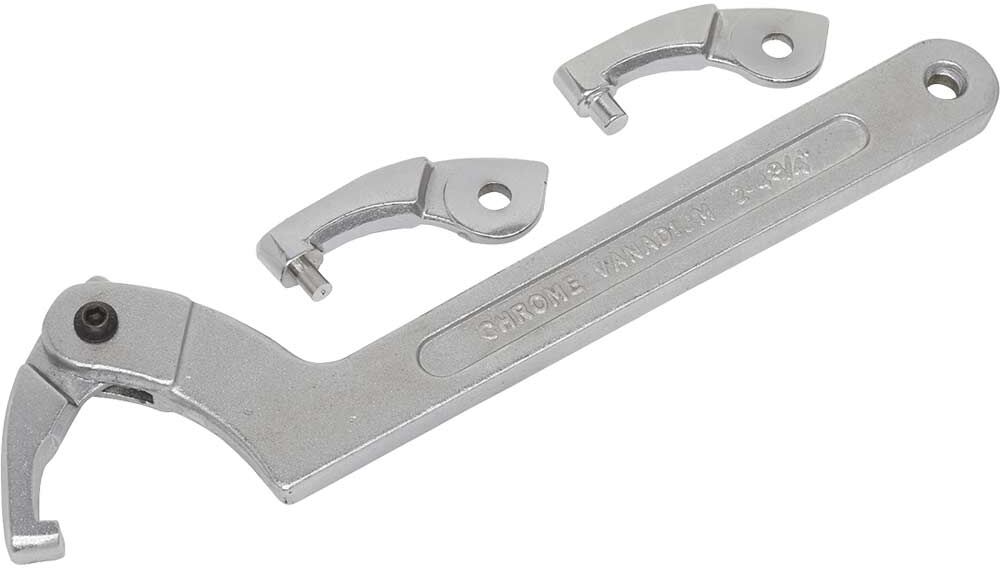 DeWalt Sealey 4 Piece Adjustable C Spanner Hook and Pin Wrench Set
