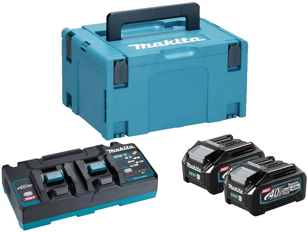 DeWalt Makita 191U05-8 40v Max XGT Cordless 2 Battery 4ah and 110v Charger Kit 4ah