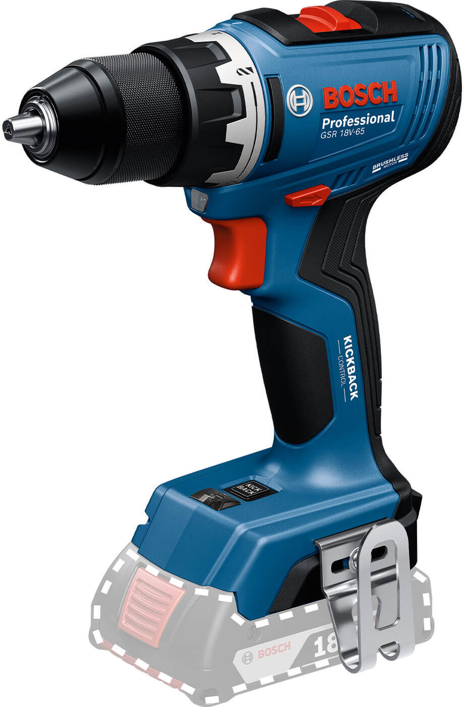 DeWalt Bosch GSR 18V-65 18v Cordless Brushless Drill Driver No Batteries No Battery Charger No Case