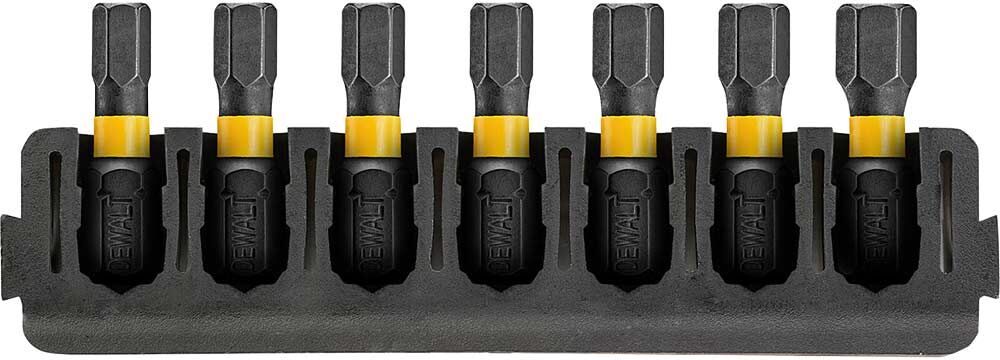 DeWalt 7 Piece FlexTorq Hexagon Screwdriver Bit Bar Set