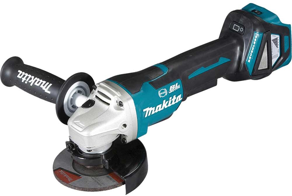DeWalt Makita DGA467 18v LXT Cordless Brushless Paddle Switch Angle Grinder 115mm No Batteries No Battery Charger No Case
