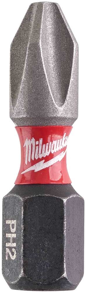DeWalt Milwaukee Shockwave Impact Duty Phillips Screwdriver Bits PH2 25mm Pack of 25