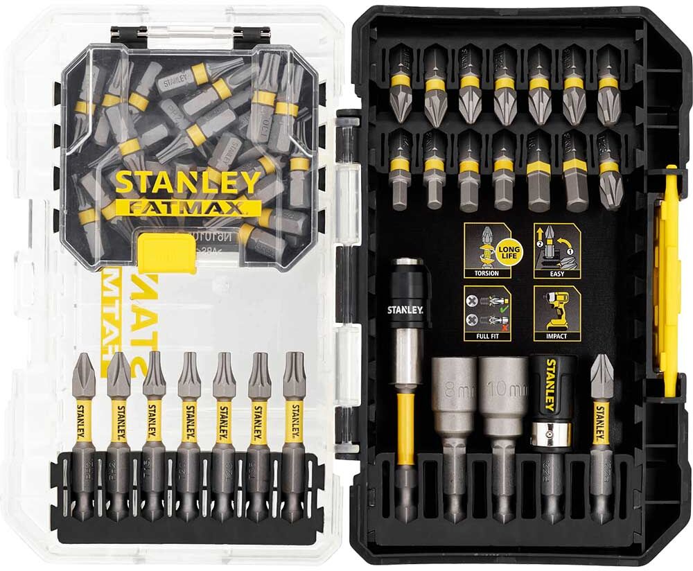 DeWalt Stanley FatMax Connectable 55 Piece Impact Screwdriver Bit Set