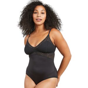 Wonderbra - Women's Maidenform Tame Your Tummy Lace Bodysuit - Black Lace XL female