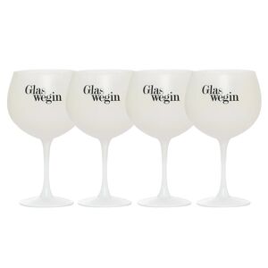 GlassWeGin 4 x Glaswegin Gin Goblet Glasses